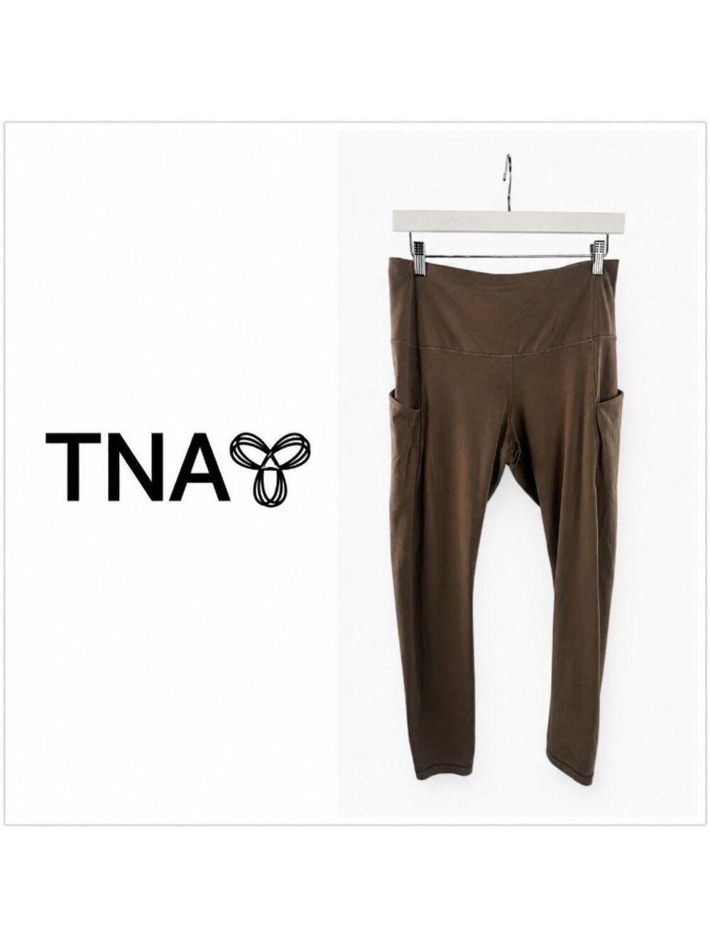 TNA TnAction High-Rise Pocket Leggings  Brown – Large